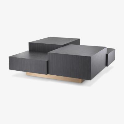 Olivia's Eichholtz Nerone Coffee Table in Charcoal Grey Oak Veneer