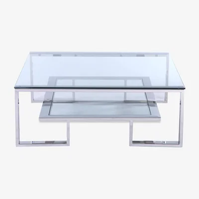 Olivia's Liang & Eimil Mayfair Coffee Table Stainless Steel Frame
