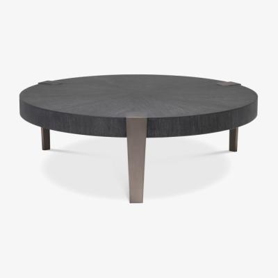 Olivia's Eichholtz Oxnard Coffee Table in Charcoal Grey Oak Veneer