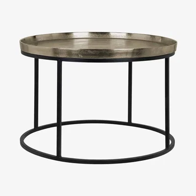 Olivia's Richmond Milo Champagne Gold And Black Coffee Table