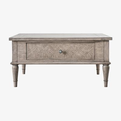 Olivia's Gallery Direct Mustique Square 2 Drawer Coffee Table Natural