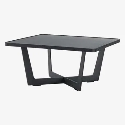 Olivia's CANE-LINE Time-out Coffee Table Small Aluminium Lava Grey