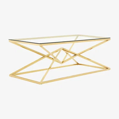 Olivia's Olivia's Alice Gold And Glass Corset Coffee Table