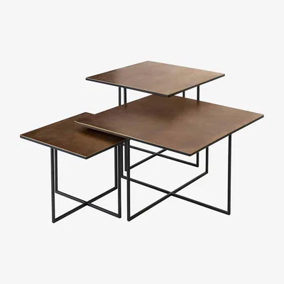 Olivia's Richmond Lio Gold And Black Coffee Table