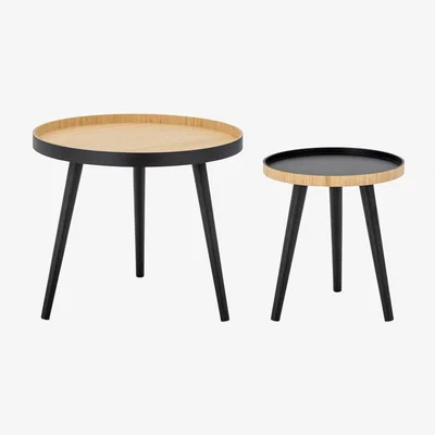 Olivia's Bloomingville Cappuccino Coffee Table in Black Bamboo