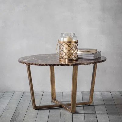 Olivia's Gallery Direct Emperor Round Coffee Table Marble