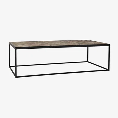 Olivia's Richmond Herringbone Brown Coffee Table