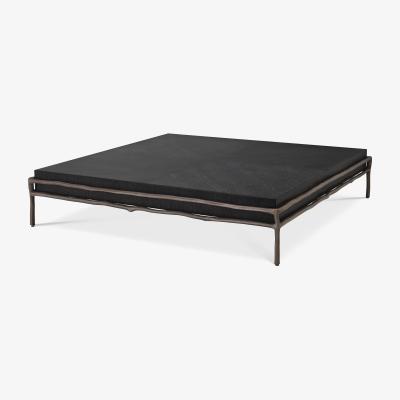 Olivia's Eichholtz Premier Coffee Table in Charcoal Grey Oak Veneer