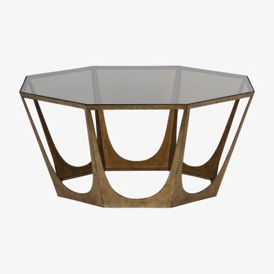 Olivia's Libra Interiors Terassa Catalan Style Champagne and Smoked Glass Coffee Table