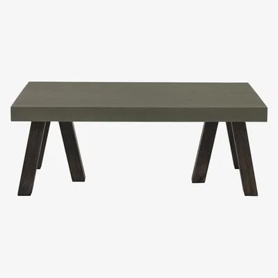 Olivia's Fuhrhome Grey / Brown Edison Coffee Table