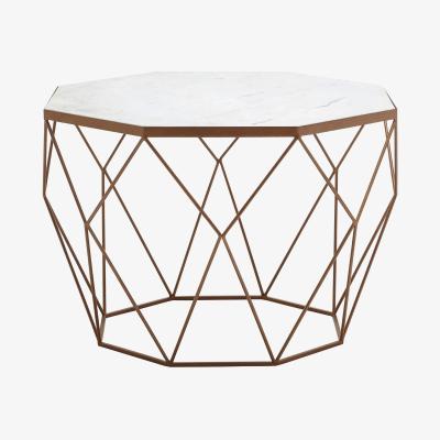 Olivia's Olivia's Coffee Table In White Marble & Gold