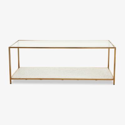 Olivia's Olivia's Nova Coffee Table in White & Gold