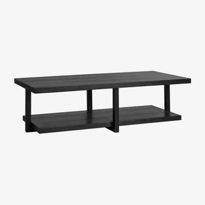 Olivia's Richmond Oakura With Shelf Black Coffee Table