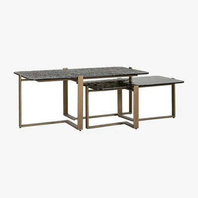 Olivia's Richmond Interiors Sterling Set of 2 Coffee Tables