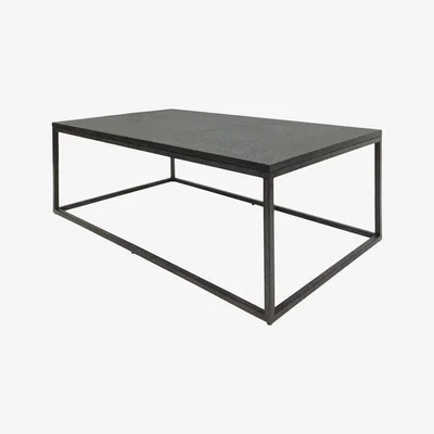 Olivia's Libra Kirkstone Iron Oak Finish With Galaxy Slate Top Coffee Table / Small