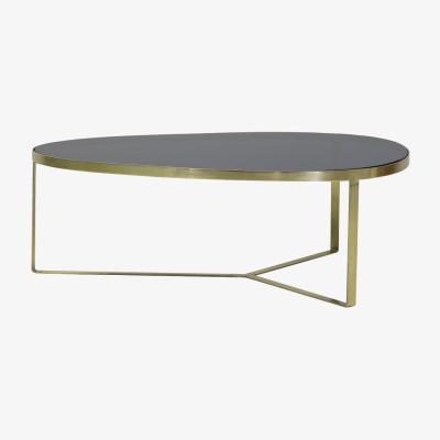 Olivia's Light & Living Turbi Coffee Table Glass Black And Matt Bronze