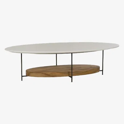 Olivia's Andrew Martin Olivia Coffee Table White Lacquer