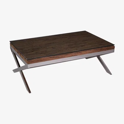 Olivia's Olivia's Kara Coffee Table Natural Cross Base