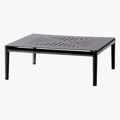 Olivia's Cane-line Conic Lava Grey Outdoor Coffee Table