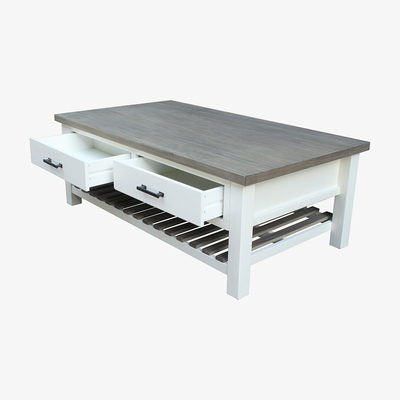 Out & Out Original Albion - Coffee Table with Drawers - Distressed