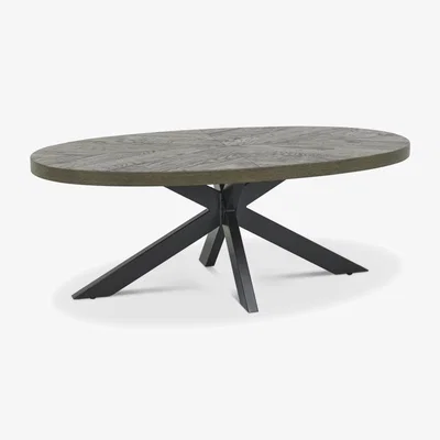 Downtown Downtown Winnipeg Fumed Oak Coffee Table, Ripped