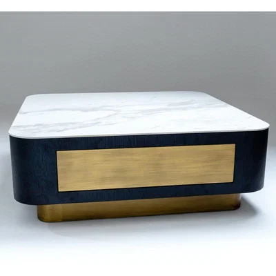 Downtown Talisman Square Coffee Table With Drawer