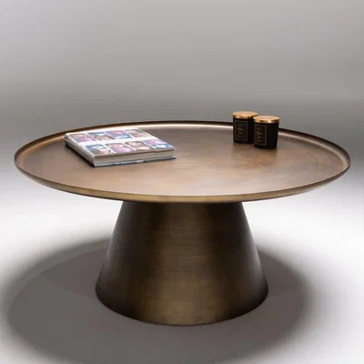 Downtown Giro Circular Coffee Table - Bronze
