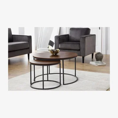 Downtown Julian Bowen Bellini Round Nesting Coffee Table