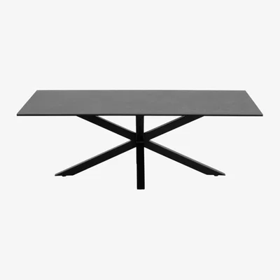 Downtown Actona Heaven Coffee Table - Black Ceramic With Matt Black Base