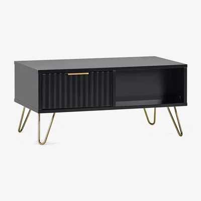 Downtown Julian Bowen Murano Coffee Table - Matt Black