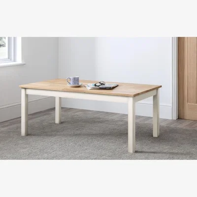 Downtown Julian Bowen Coxmoor Coffee Table - Ivory and Oak In IvoryOak