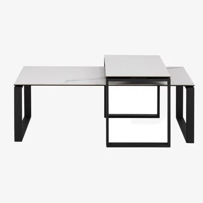 Downtown Katrine Ceramic Coffee Table - White