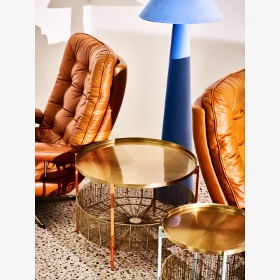 Oliver Bonas Iggy Orange Storage Coffee Table