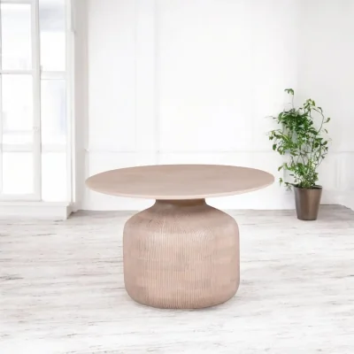 OAT Home Dingle Wooden Round Coffee Table