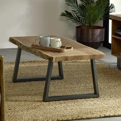 OAT Home Killarney Wooden Live Edge Coffee Table