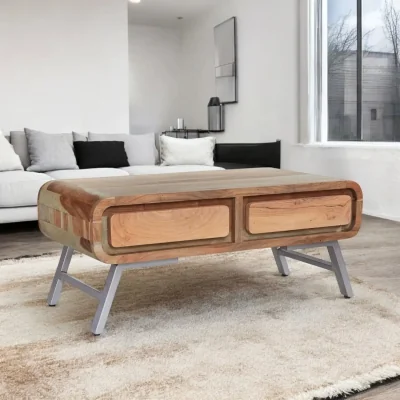 OAT Home Adare Wooden 2 Drawer Coffee Table