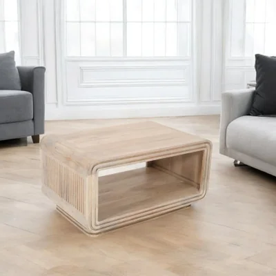 OAT Home Prehen Light Wooden Rectangular Coffee Table
