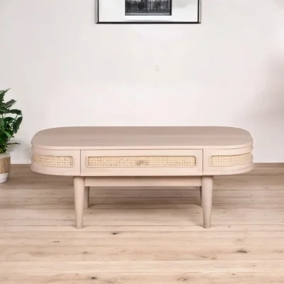 OAT Home Dingle Wooden 1 Drawer Coffee Table