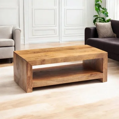 OAT Home Tibradden Wooden Large Open Coffee Table