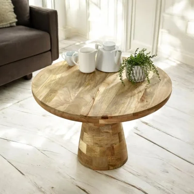 OAT Home Wicklow Solid Wooden Mushroom Coffee Table