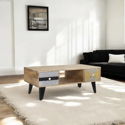 OAT Home Donegal Wooden 4 Drawer Coffee Table