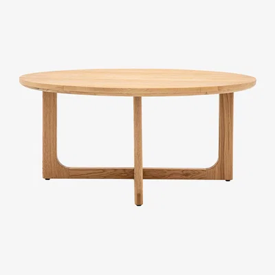 Perch and Parrow Whittle Round Coffee Table in Natural