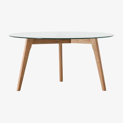 Perch and Parrow Stalwart Round Coffee Table in Black