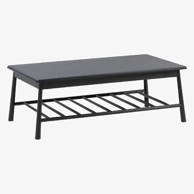Perch and Parrow Rebecca Oak Coffee Table in Black