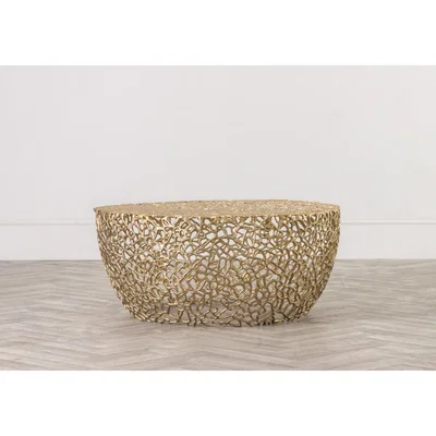 Perch and Parrow Regal Coffee Table in Gold