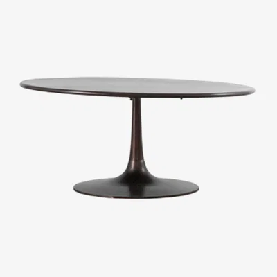 Perch and Parrow Sitka Round Iron Coffee Table