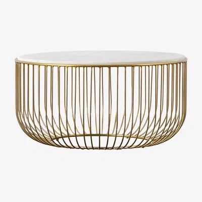 Perch and Parrow Beka Coffee Table in Gold