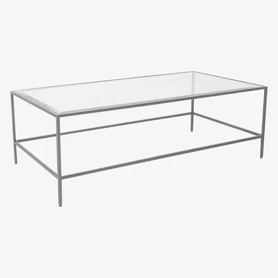Perch and Parrow Marshall Coffee Table in Silver