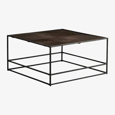 Perch and Parrow Rubin Coffee Table in Antique Copper