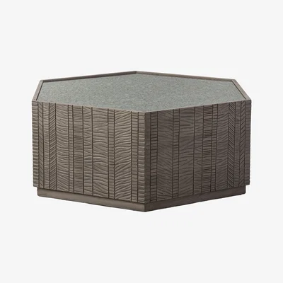 Perch and Parrow Ollin Acacia Hexagon Coffee Table